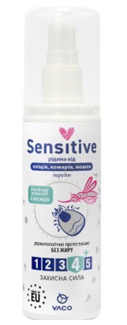 Спрей від комарів/кліщів і мошок для дітей VACO Sensitive з Icaridin 10% від 6 міс. 80 мл (2654508676)