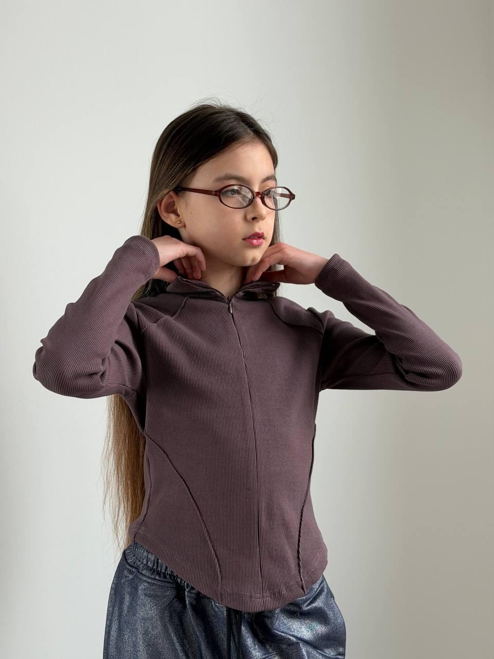 Лонгслив для девочек IRmAS 1338 146 см Мокко Лонгслив для девочек IRmAS 1338 146 см Мокко