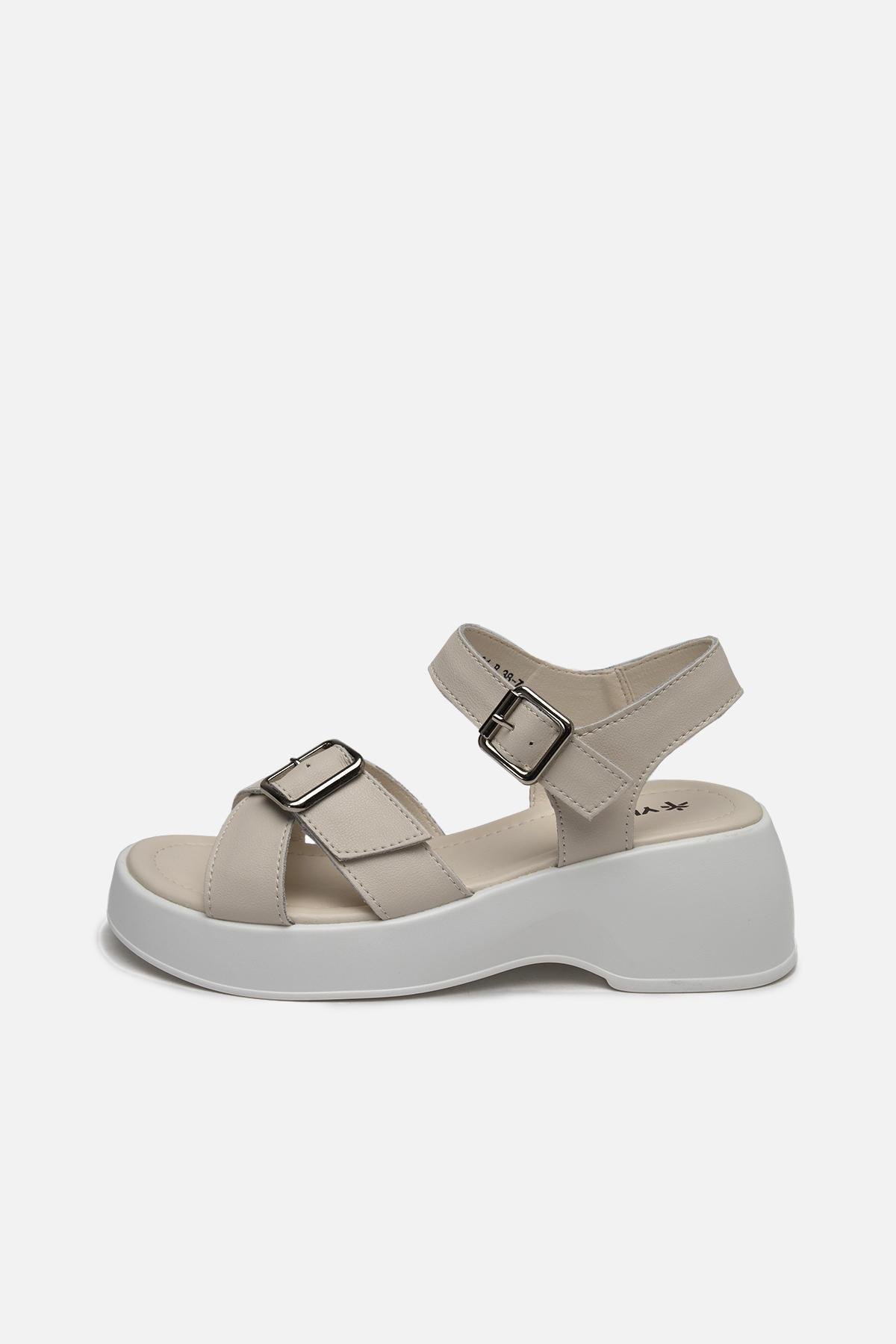 Босоножки женские на платформе ЦБ-00233341 р. 41 Молочный (SKT000941294)