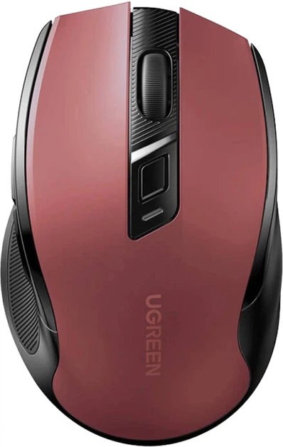 Миша бездротова UGREEN MU006 Ergonomic Wireless Mouse Red (KST-UGR-25752)