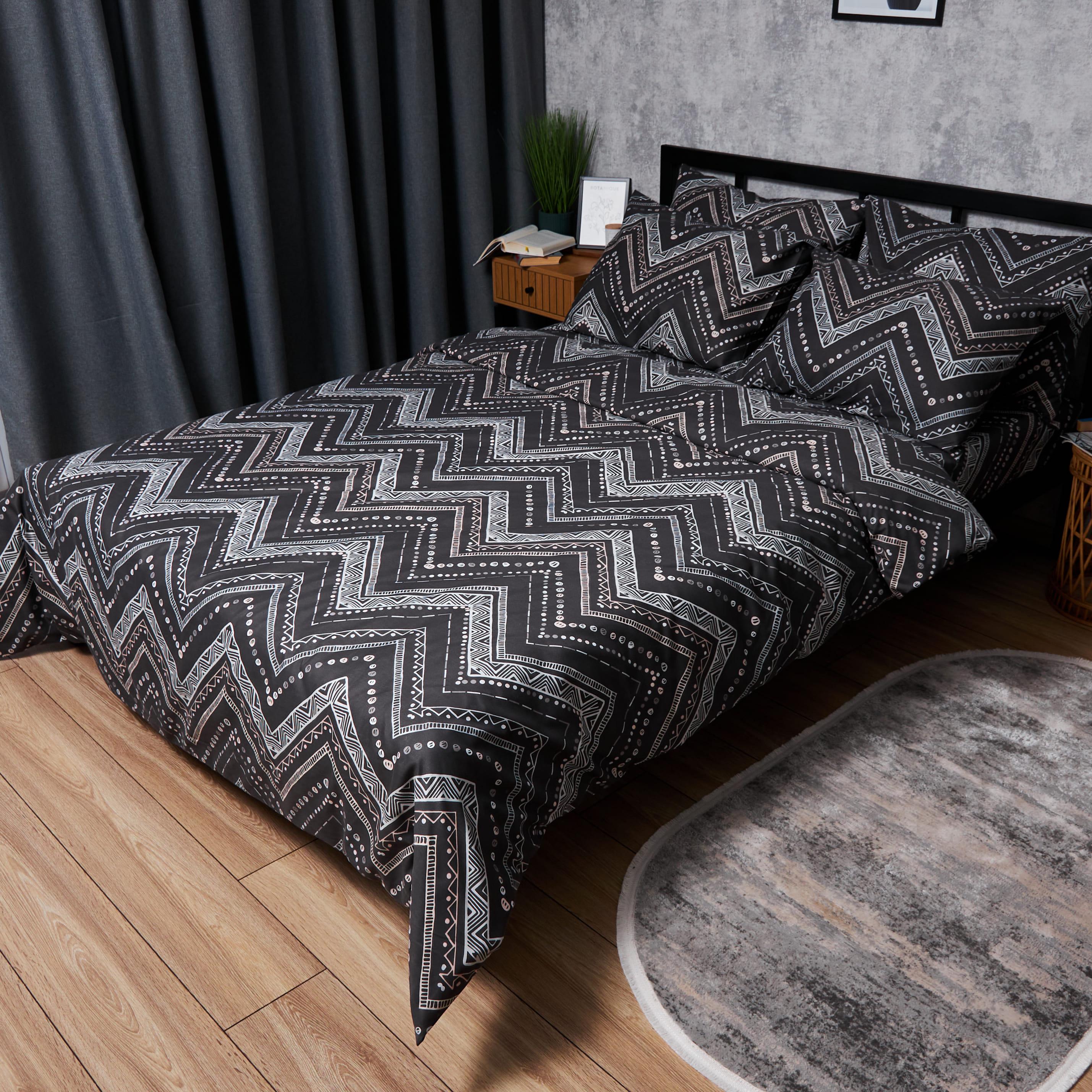 Комплект постельного белья Moon&Star микросатин Geometric Grace king size наволочка 2 шт. 220x240 см (MS-820007772)