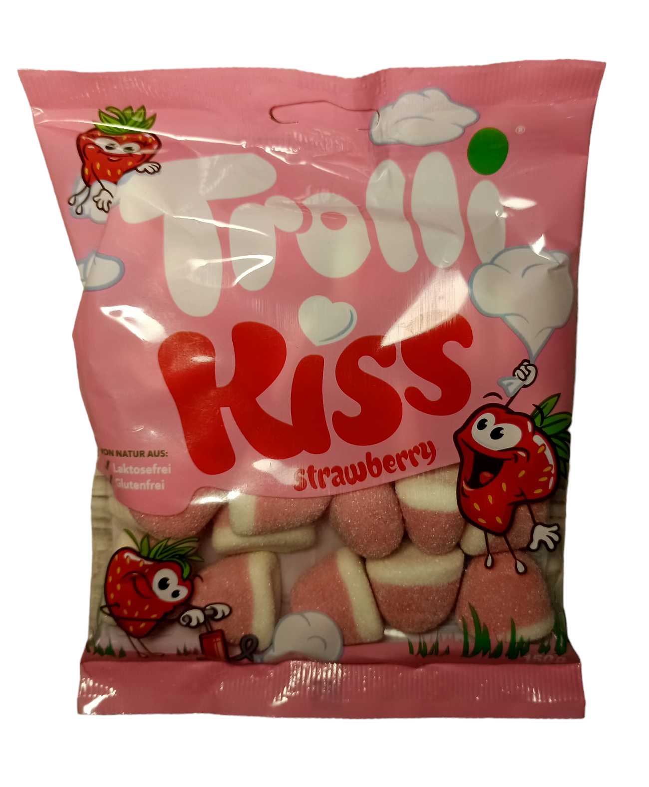 Конфеты желейные Trolli Kiss Strawberry 150 г (59186)