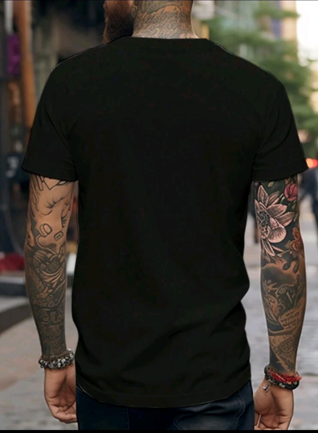 Футболка мужская Cat with red eyes с рисунком XL Черный (27471710) - фото 2 Футболка мужская Cat with red eyes с рисунком XL Черный (27471710) - фото 2