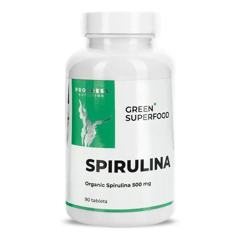 Спирулина Progress Nutrition Spirulina 500 mg 90 табл. (22770-01)