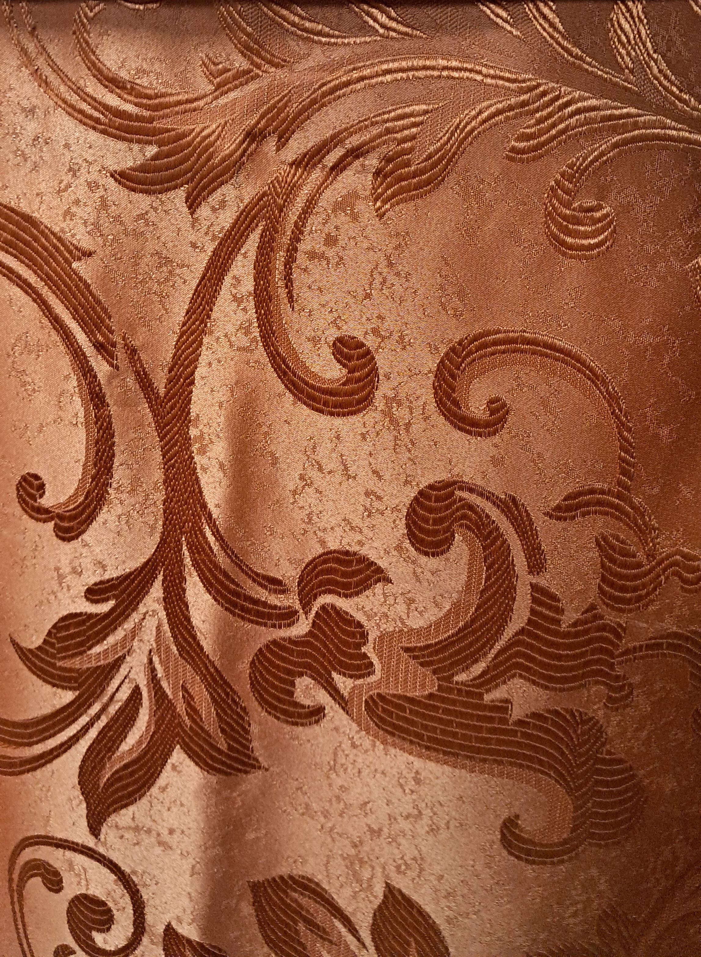 Штора Веточка 270х200 см Оранжевый - фото 2