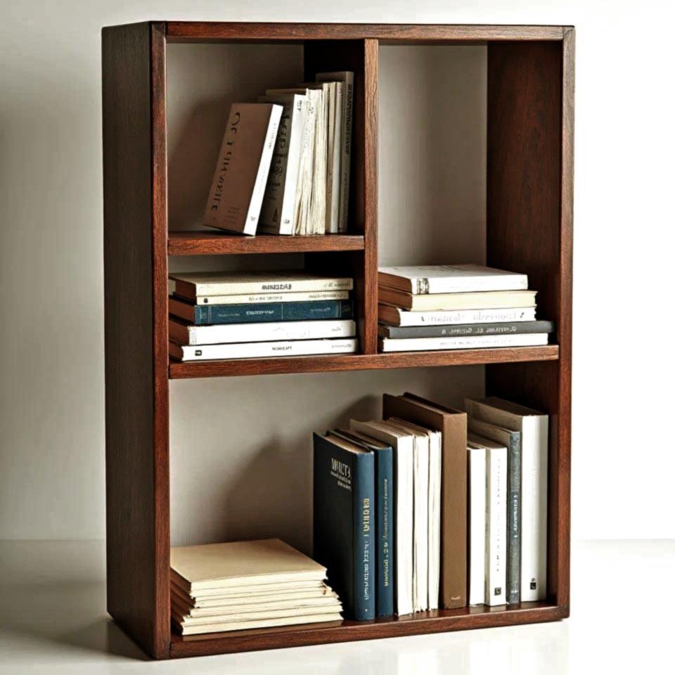 Полка книжная настольная из дерева Виваран Терракот (КПА-025432)