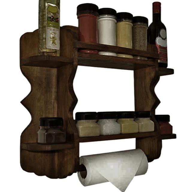 Держатель для бумажных полотенец из дерева Биенвиль Капучино (ДКП-005209)