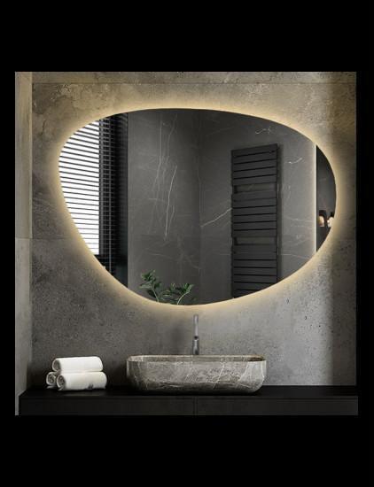 Зеркало фигурное без рамы в форме камня с подсветкой Osma 135x100 см