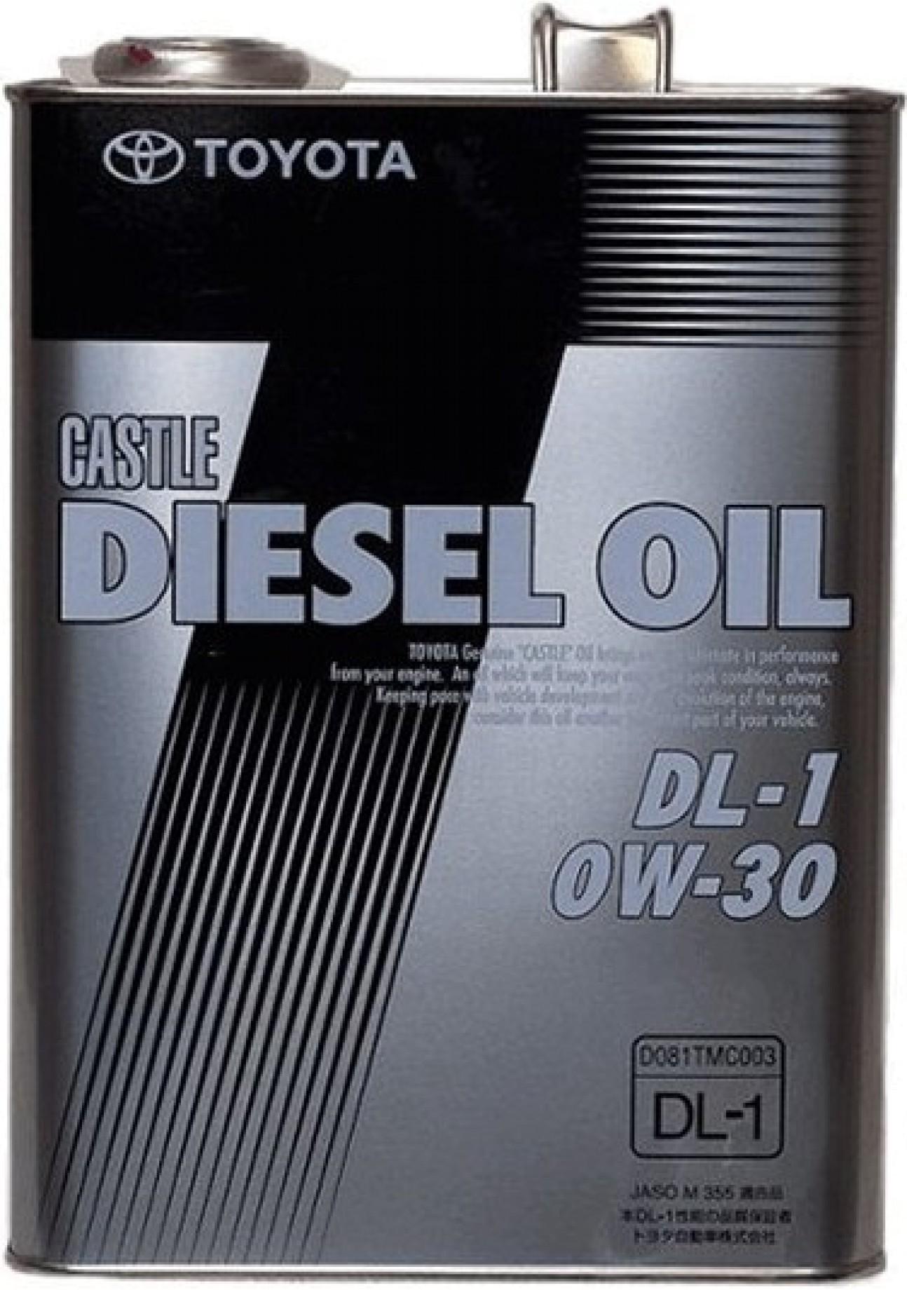 Моторное масло Toyota Diesel Oil DL1 0W-30 4 л