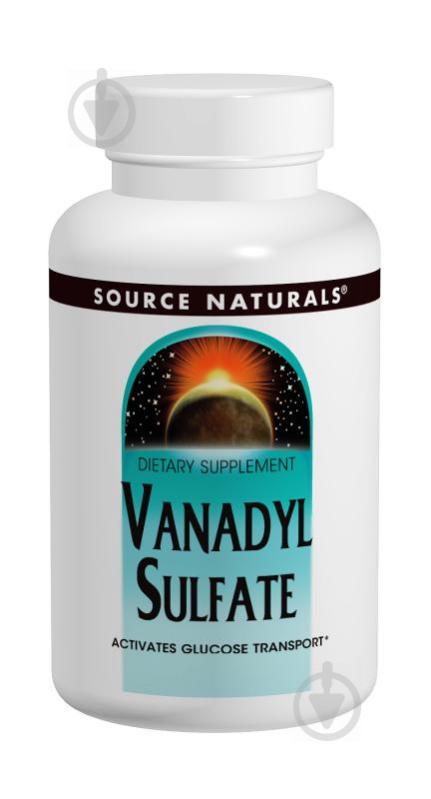 Ванадил сульфат Source Naturals 10 мг 100 таблеток (SN1747)