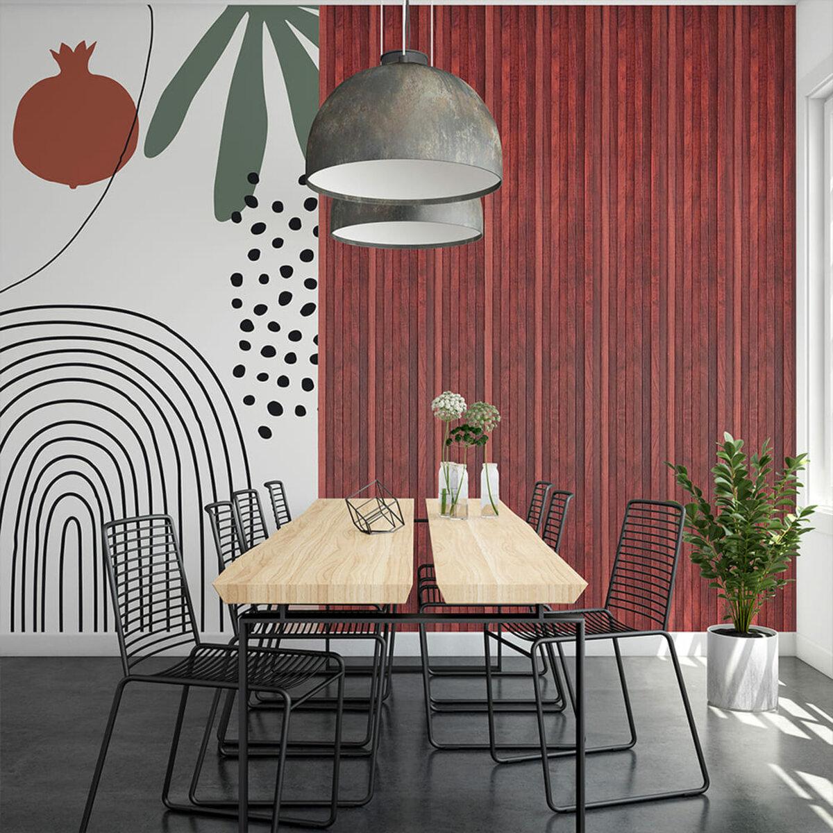 Рейка декоративная стеновая 3000х160х23 мм Махагон (D SW-00001531) - фото 8 Рейка декоративная стеновая 3000х160х23 мм Махагон (D SW-00001531) - фото 8