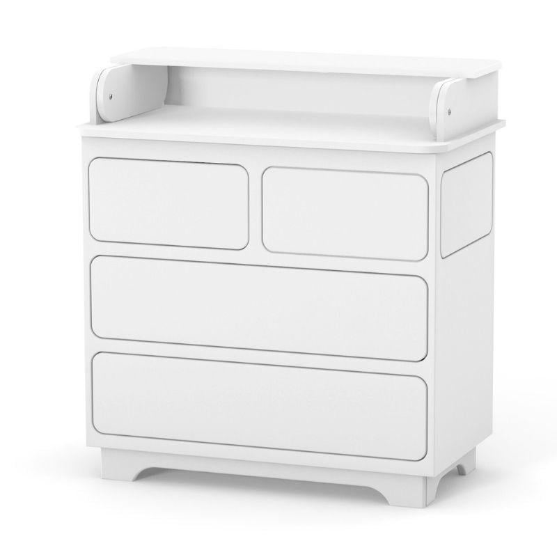 Комод пеленальный Верес Тач Лач с боковым ящиком и телескопическими направляющими из ДСП и МДФ Белый Комод пеленальный Верес Тач Лач с боковым ящиком и телескопическими направляющими из ДСП и МДФ Белый