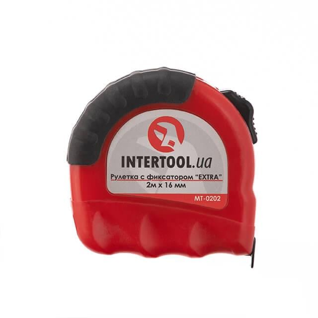 Рулетка Intertool MT-0202 Extra з металевим полотном 2 м 16 мм (110165) - фото 2