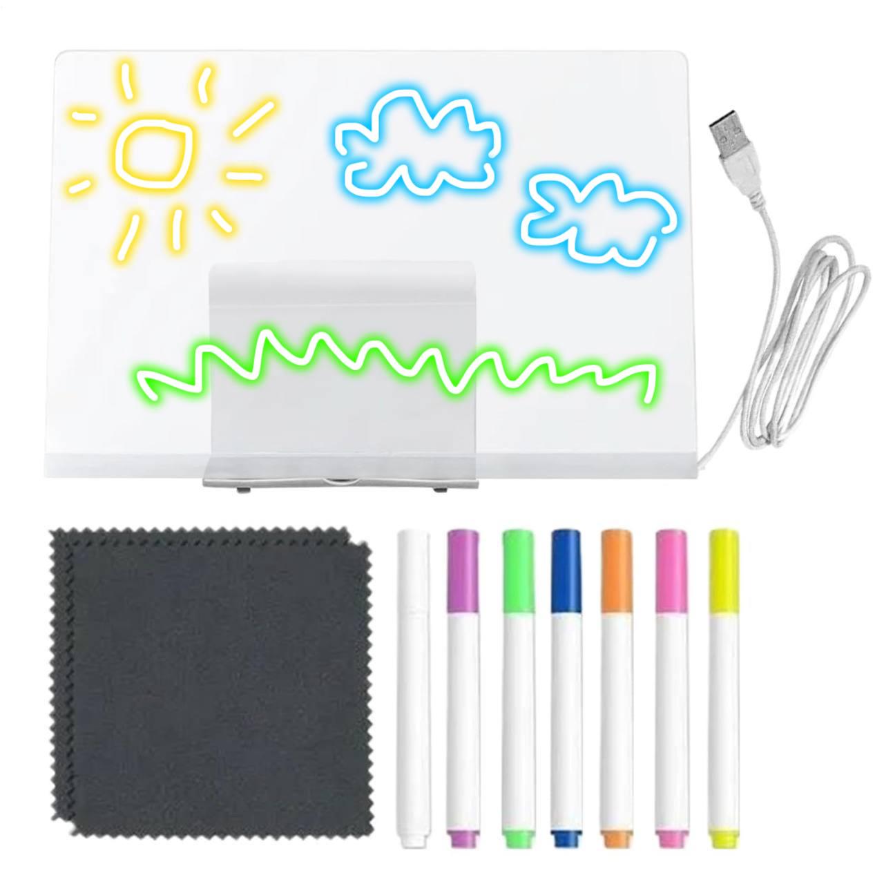 Дошка для нотаток та малювання світлодіодна 20х30 см (8e01b724)