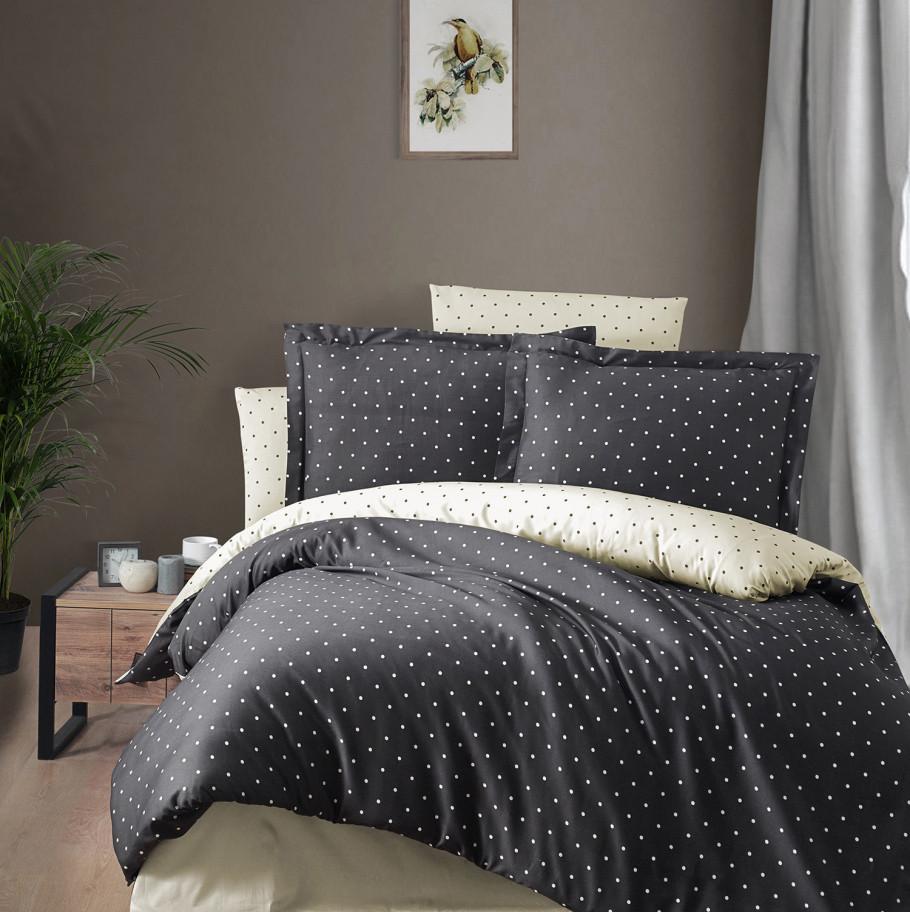 Постельное белье First Choice Point евро сатин Anthracite (35833649)