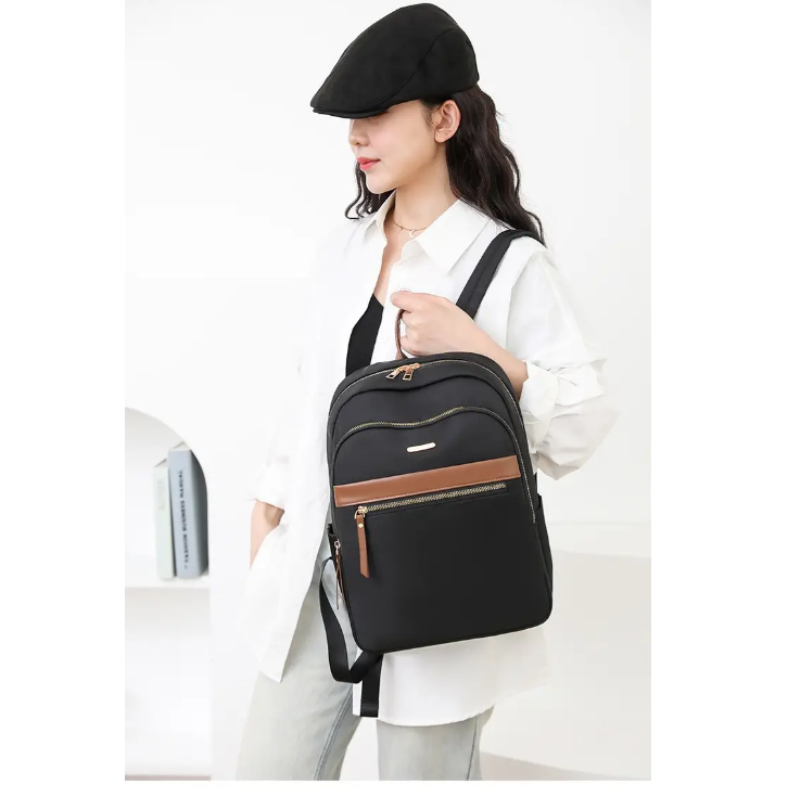 Рюкзак женский городской нейлоновый Черный (511G) - фото 4 Рюкзак женский городской нейлоновый Черный (511G) - фото 4