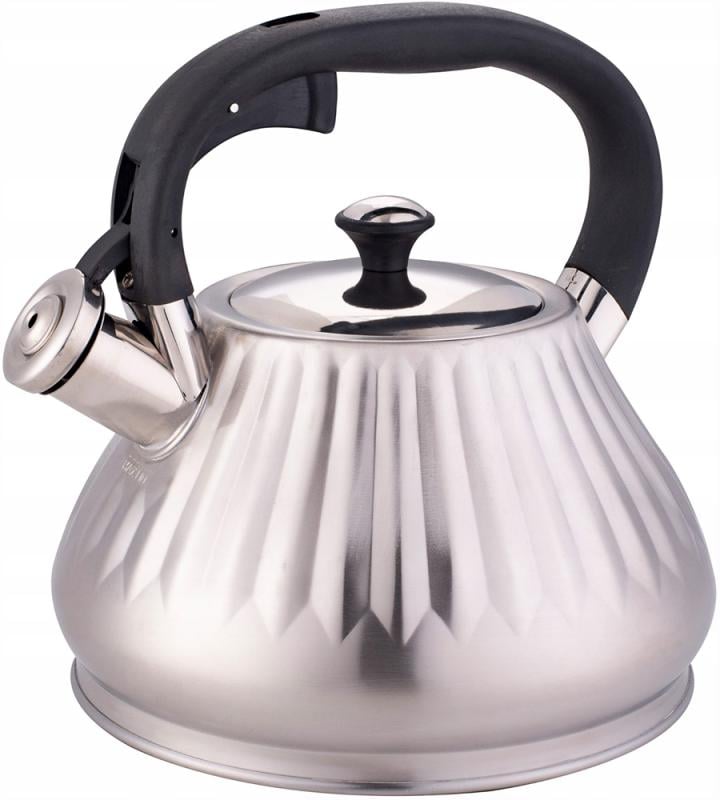 Чайник Kamille Whistling Kettle Marshmallow из нержавеющей стали со свистком 3 л