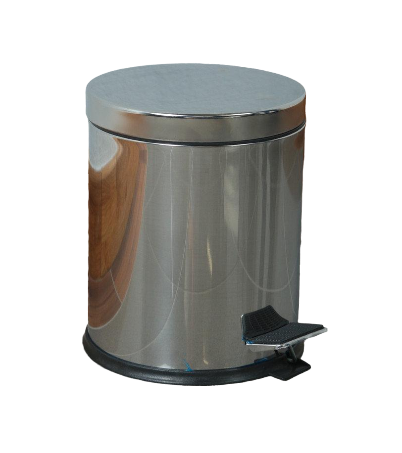 Ведро для мусора с педалью New Mezer 5 л Хром SM4501-05