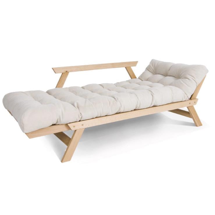 Диван-футон розкладний Woodman Allegro з масиву дерева без покриття Кремовий - фото 3