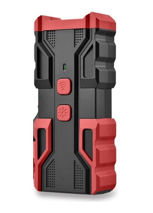Відлякувач ультразвуковий від собак QG-11/2BR 150-300kHz 2led-ліхтарик аккумуляторний Type-C Black/Red