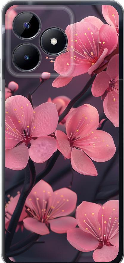 Чехол на Realme C51 Пурпурная сакура (6075u-3467-42517)