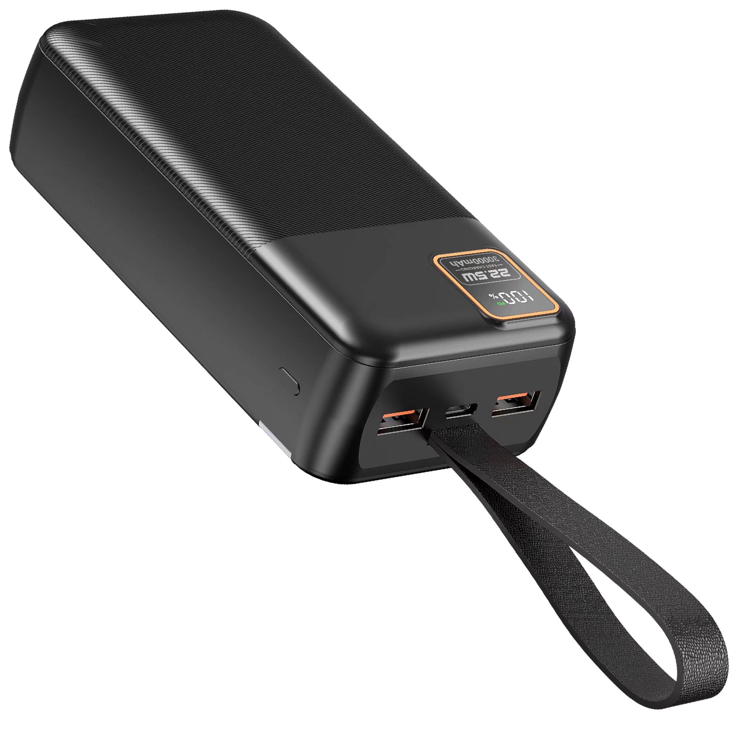 Павербанк Kayfovo Q-23 30000 mAh 22.5W Fast charge УМБ быстрая зарядка с фонариком (28818)
