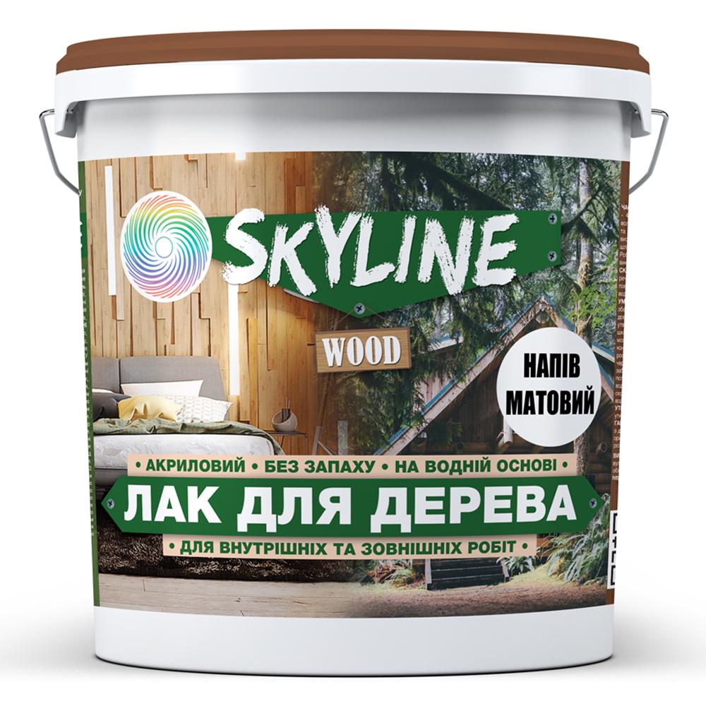 Лак для дерева Skyline Wood акриловий напівматовий 3 л Прозорий