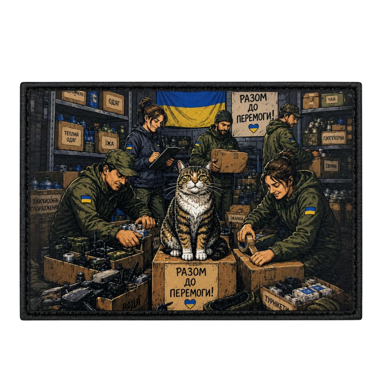 Шеврон "Разом до Перемоги з котом" (34417971)