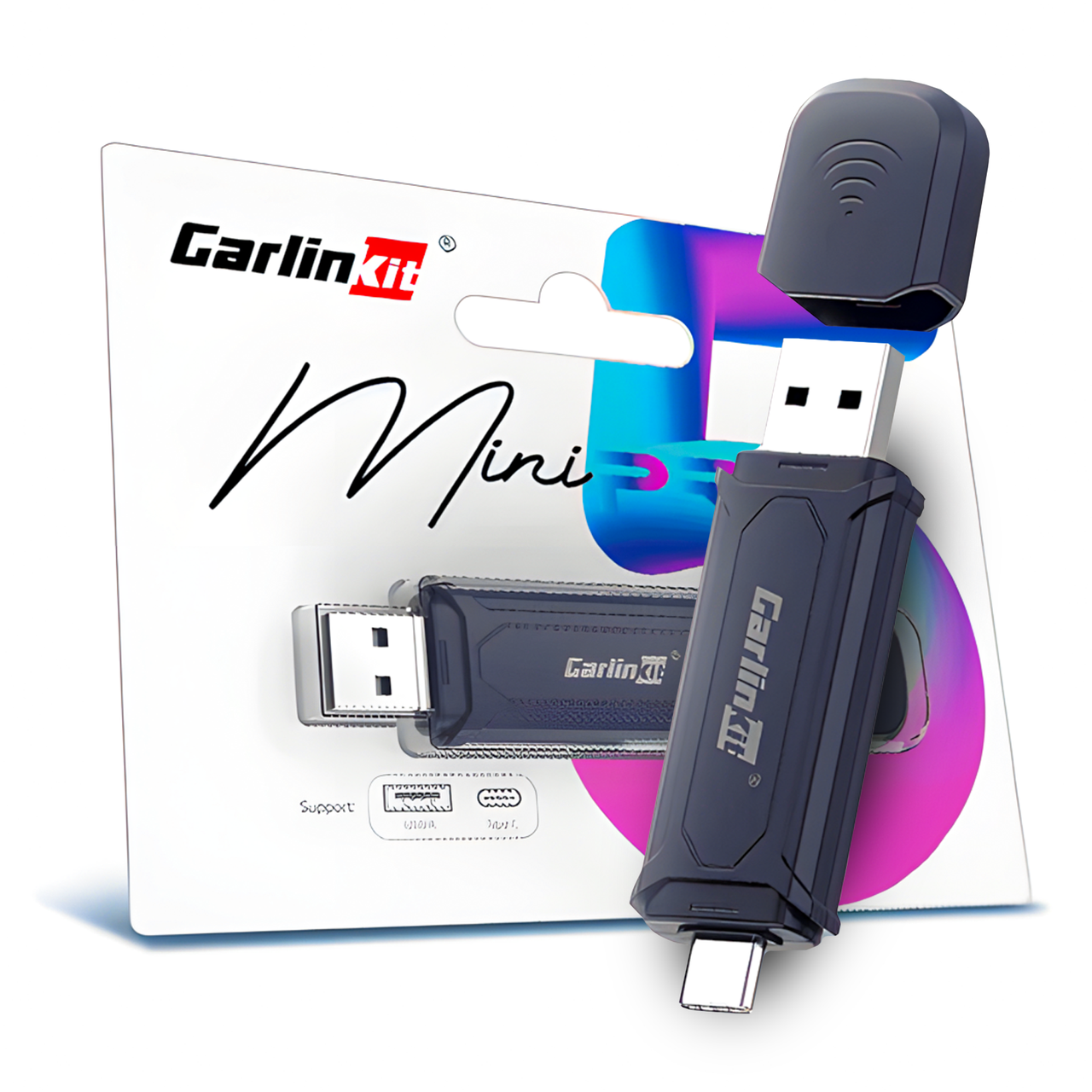 Адаптер CarlinKit Mini 5.0 2air для беспроводного Apple CarPlay/Android Auto (34112399)