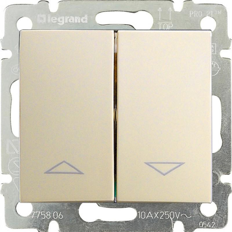 Переключатель управления рольставнями Valena Слоновая кость (774304)