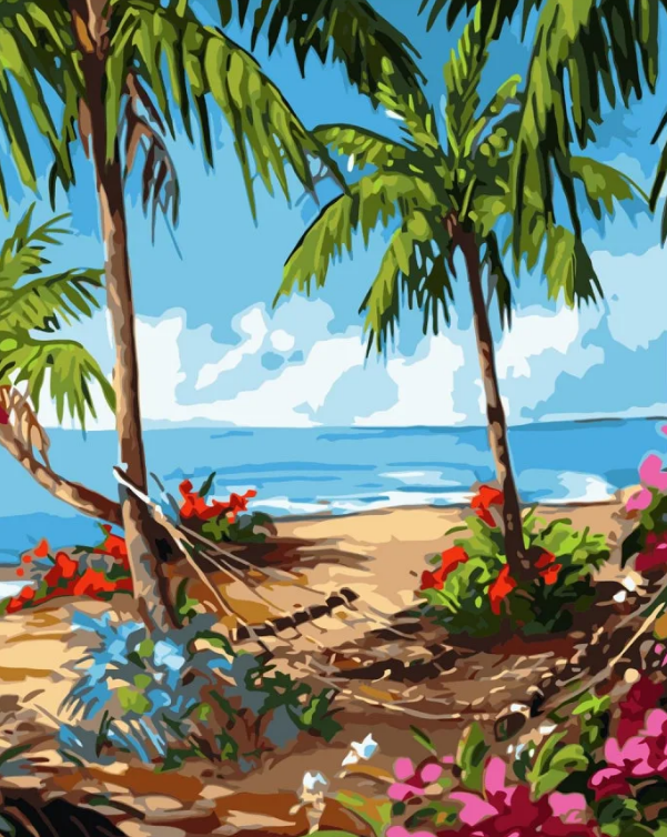 Картина по номерам Strateg Гавайские будни 40x50 см (VA-3075)