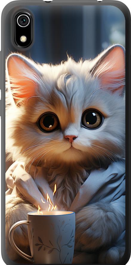 Чохол на Xiaomi Redmi 7A Білий кіт (5646u-1716-42517)