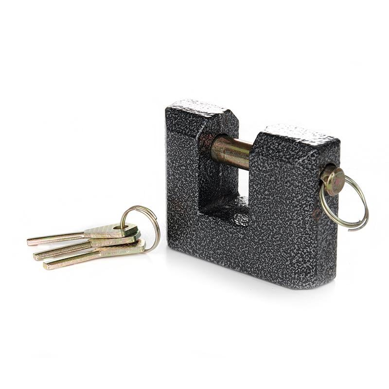 Замок навесной Aurora П-образный 75x56x27 мм дисковый финский ключ Черный (840052)