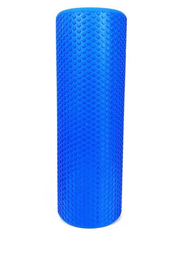 Ролик массажный EasyFit Foam Roller 90 см Синий - фото 1