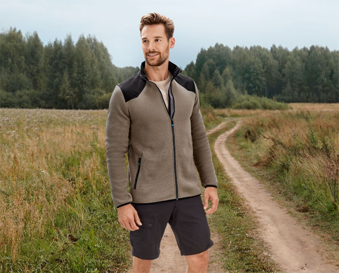 Куртка чоловіча Crivit Sports 181K XL на флісі Коричневий/Чорний (181K/XL) - фото 4 Куртка чоловіча Crivit Sports 181K XL на флісі Коричневий/Чорний (181K/XL) - фото 4