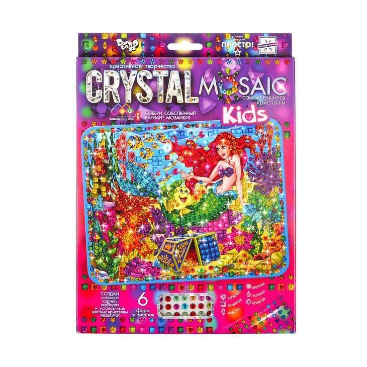 Набір креативної творчості Danko Toys Kids Crystal Mosaic CRMk-01-05 6 форм ел. (RLT46934)