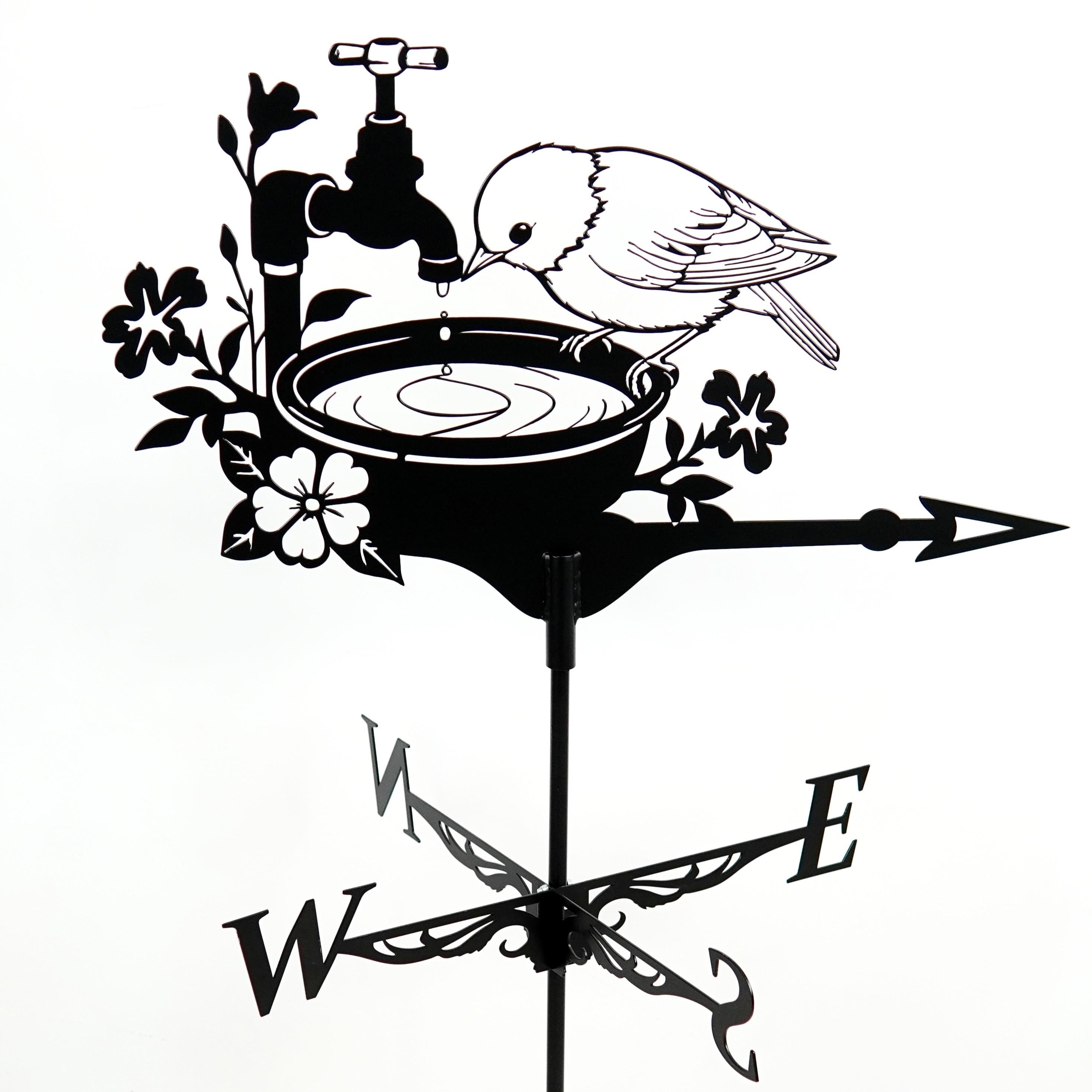 Флюгер на крышу Жаждающая птичка 70 см Черный (1135462) Флюгер на крышу Жаждающая птичка 70 см Черный (1135462)