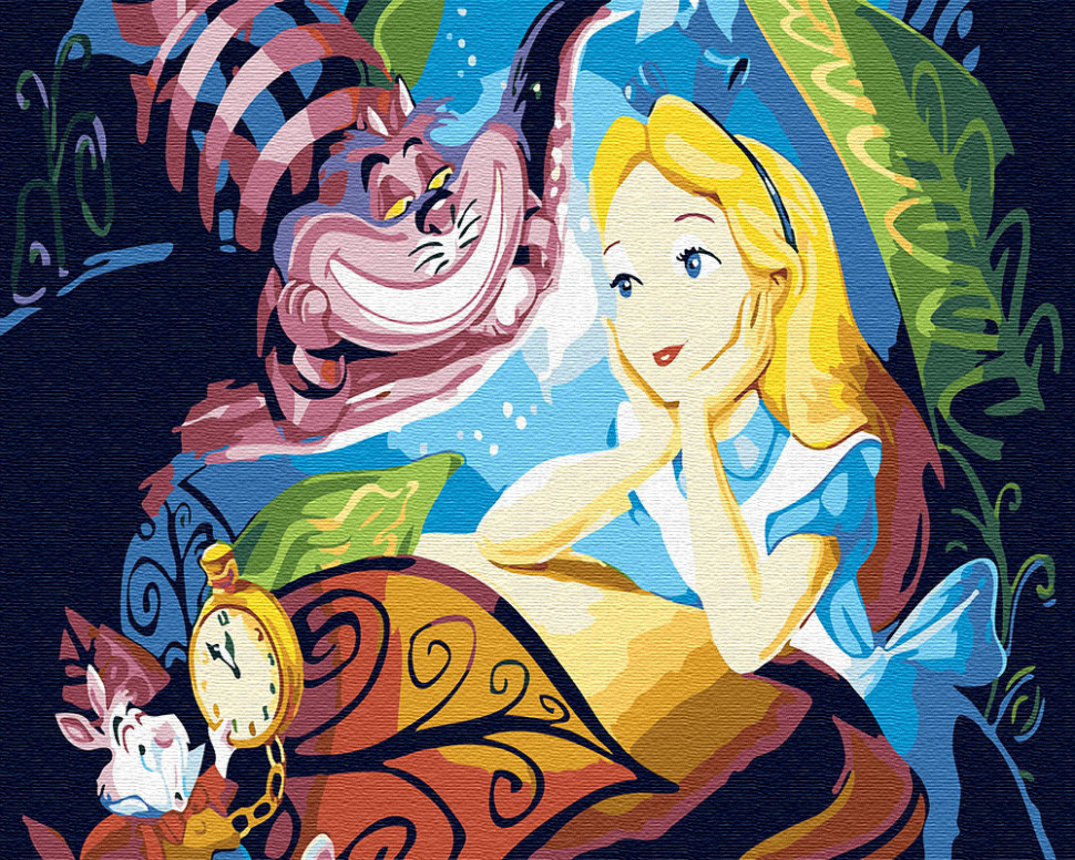 Картина по номерам Brushme Алиса и Чеширский Кот (GX30456)