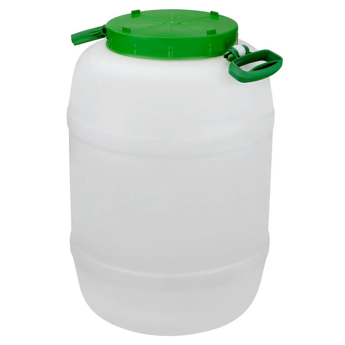 Бочка пластиковая пищевая Горизонт 50 л Белый (01063) - фото 2 Бочка пластиковая пищевая Горизонт 50 л Белый (01063) - фото 2