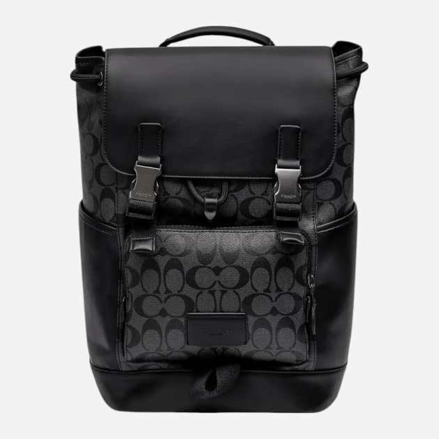 Рюкзак Coach Track Backpack In Signature Canvas Black