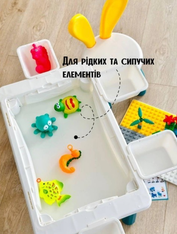 Детский стол-конструктор UrbanKit с конструктором и стульчиком - фото 4