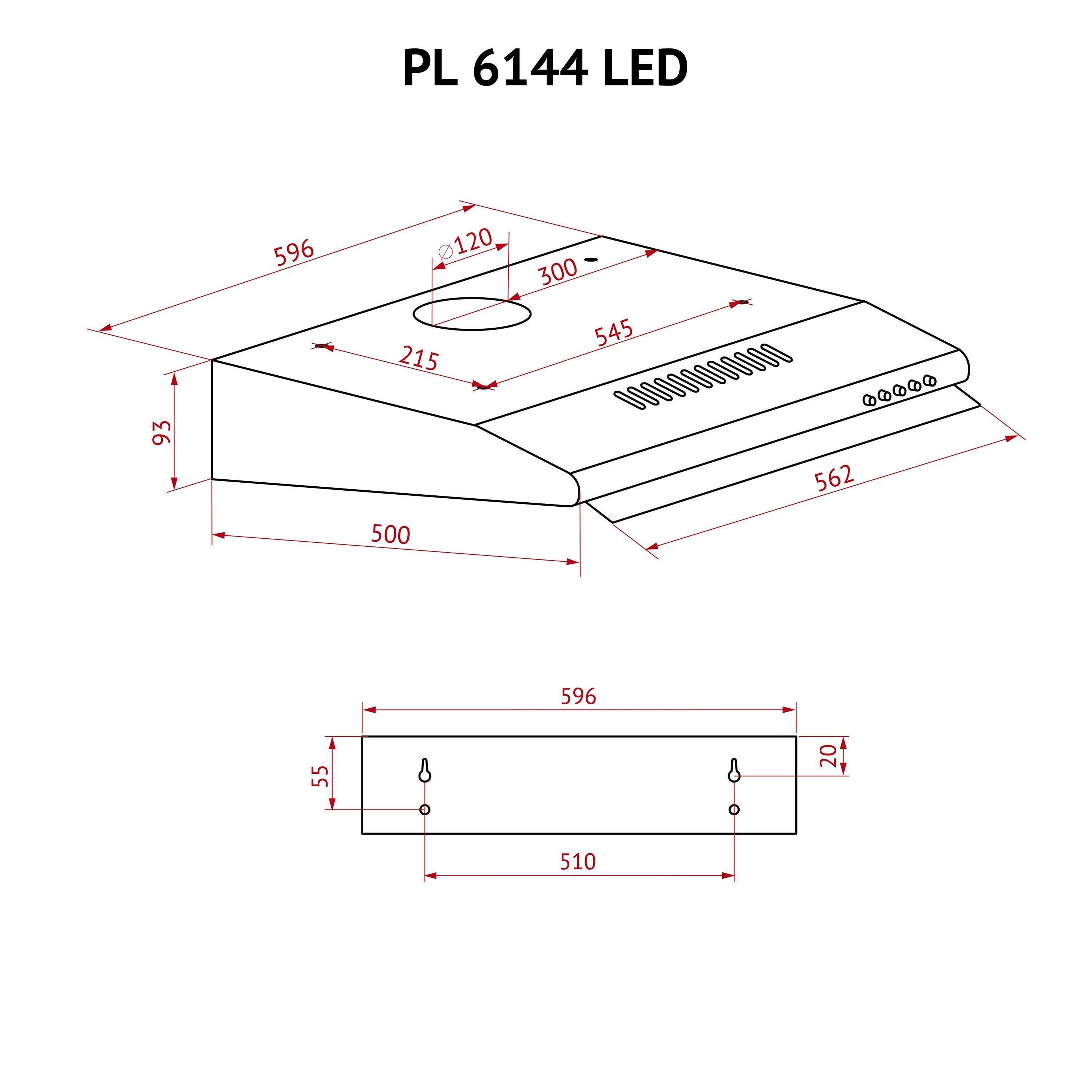 Вытяжка PERFELLI PL 6144 Dark BR LED - фото 11