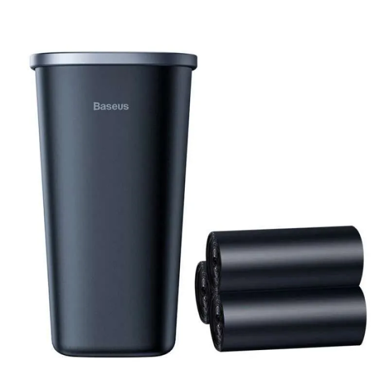 Контейнер автомобільний сміттєвий BASEUS Dust-free Vehicle-mounted Trash Can TrashBag 3 roll/90 Black