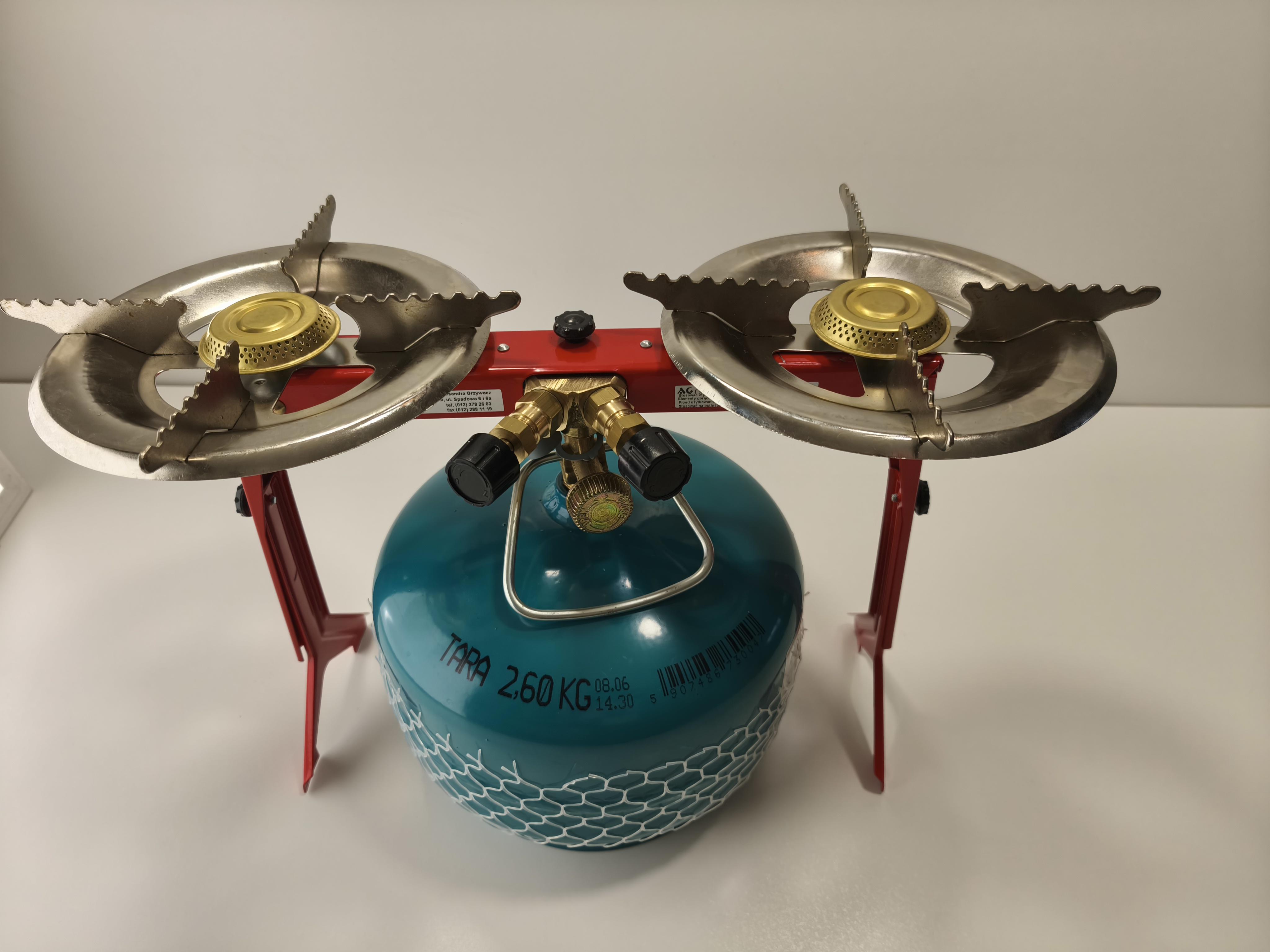 Газовий балон GZWM 5 л/2 кг з 2-ним пальником PAMIR2 - фото 2