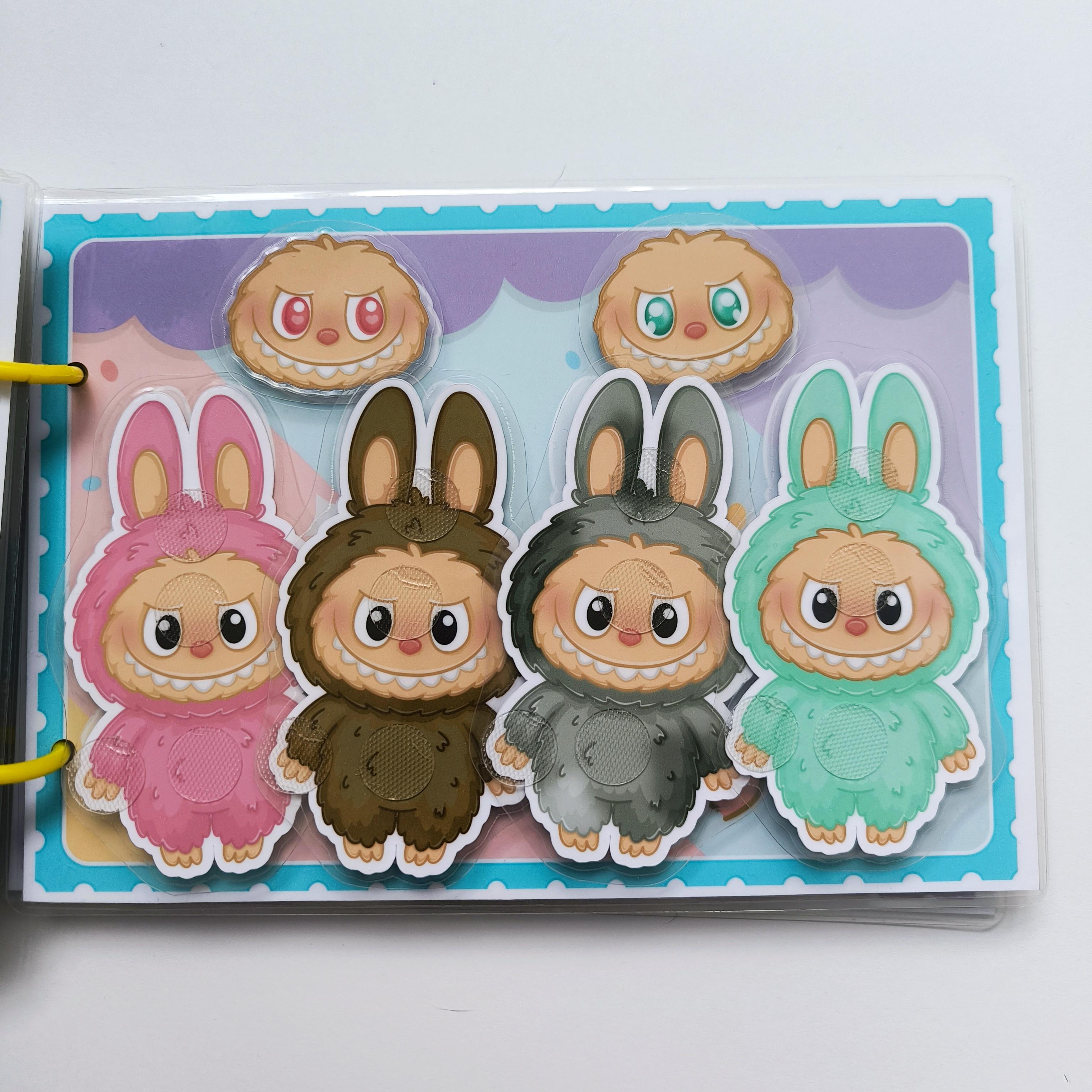 Книга на липучках Лабубу розвивающая (LP-0057) - фото 11 Книга на липучках Лабубу розвивающая (LP-0057) - фото 11