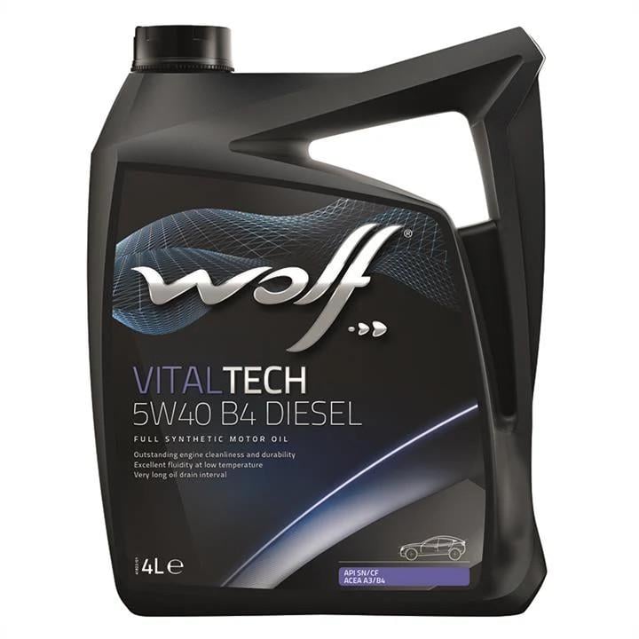 Моторное масло WOLF VitalTech B4 Diesel A3/B4 SN/CF 5W-40 4 л (8334009)