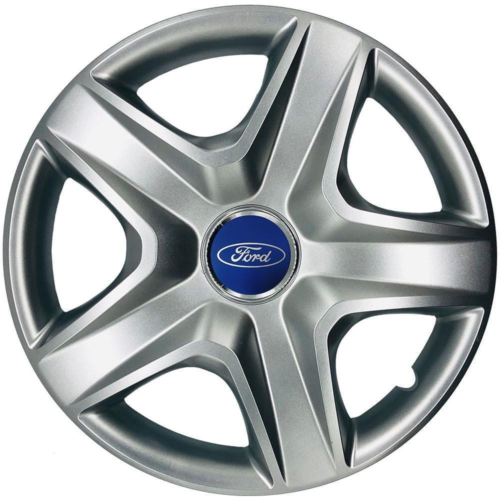 Колпаки SJS 101 с логотипом Ford 4 шт. R13 Серебряный (2789080457)