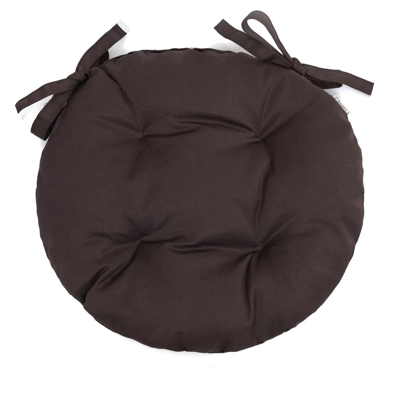 Подушка для стільця/крісла/табурету 35х8 см Темно-коричневий (2106433352)