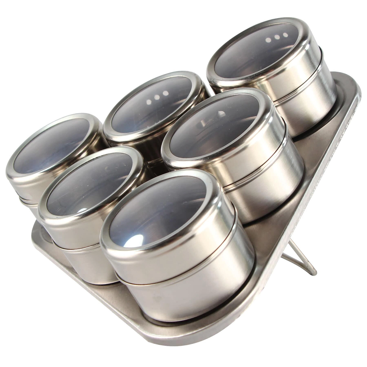 Набор банок для специй и приправ Benson BN-007 на магнитной подставке