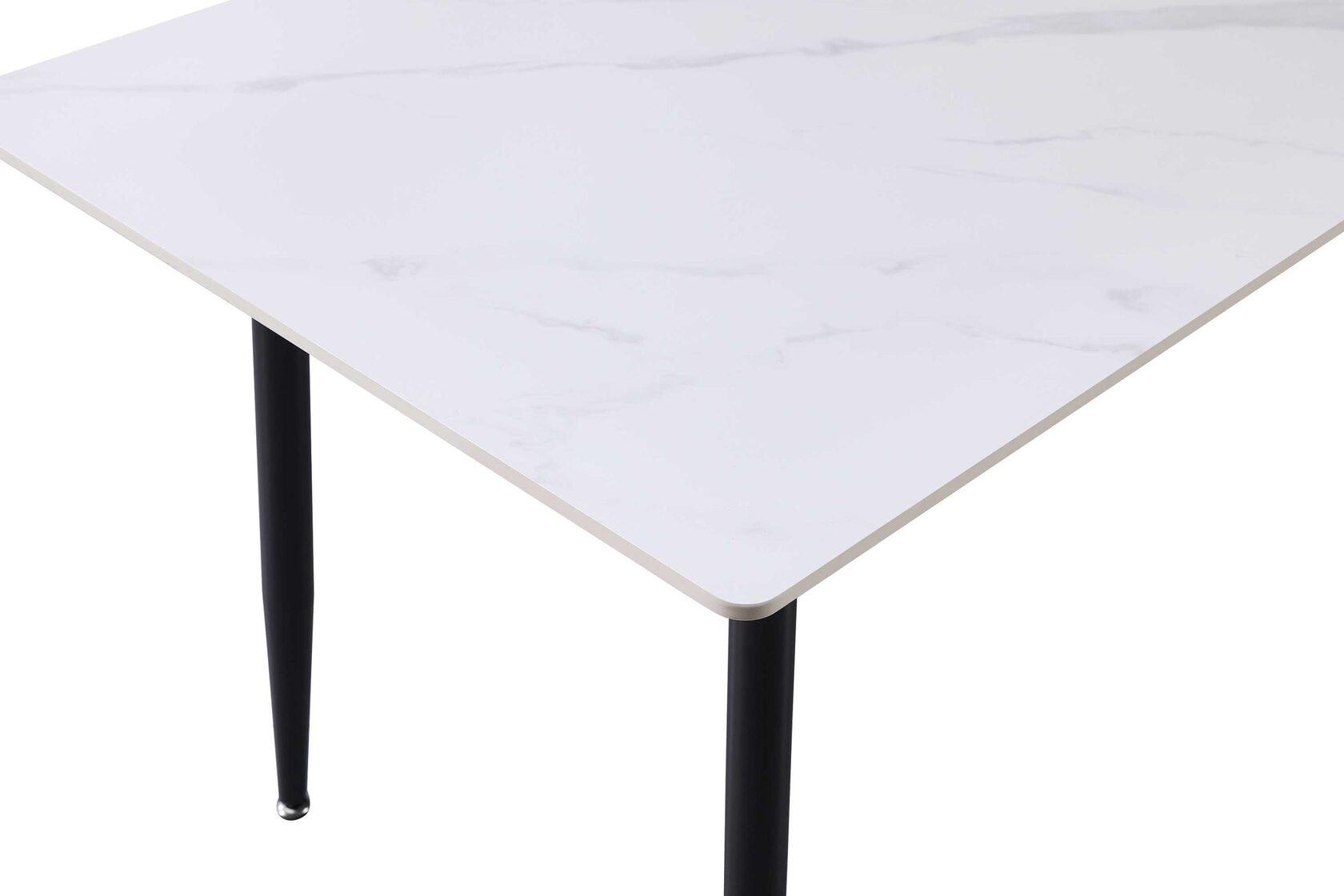 Обеденный стол Fregat Kerama керамическая плита 11 мм 140x80 см Белый мрамор (KJT-140) - фото 5 Обеденный стол Fregat Kerama керамическая плита 11 мм 140x80 см Белый мрамор (KJT-140) - фото 5